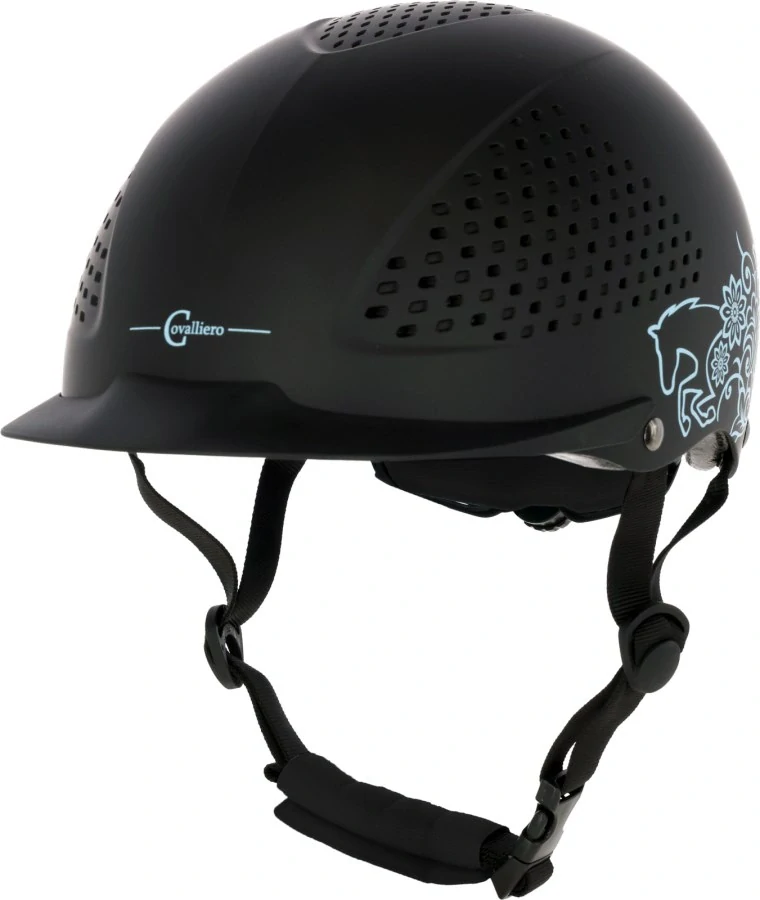 Jezdecká bezpečnostní přilba Covalliero Beauty 2.0, černá, vel. 48-51 cm