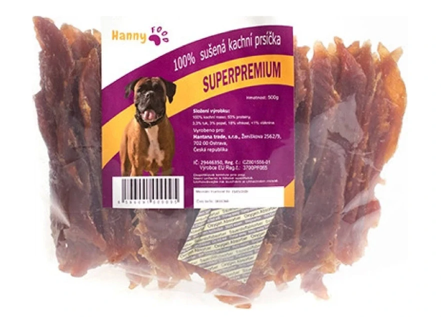 Hanny food sušená kachní prsíčka 500g