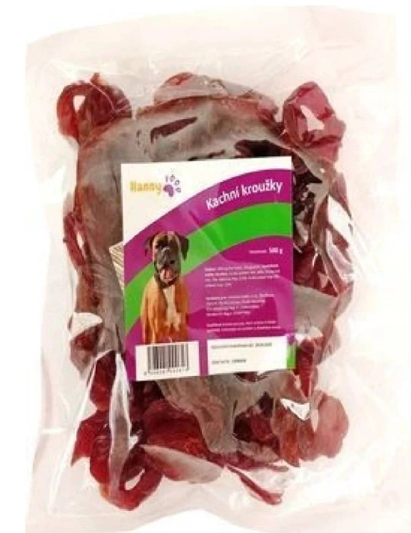Hanny food kachní kroužky 500g