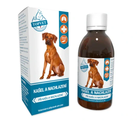 Topvet Sirup Kašel a nachlazení pro psy 200 ml
