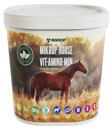 Minerální doplněk pro koně Mikrop Vit-Amino-Min ORGANIC, 6,5 kg