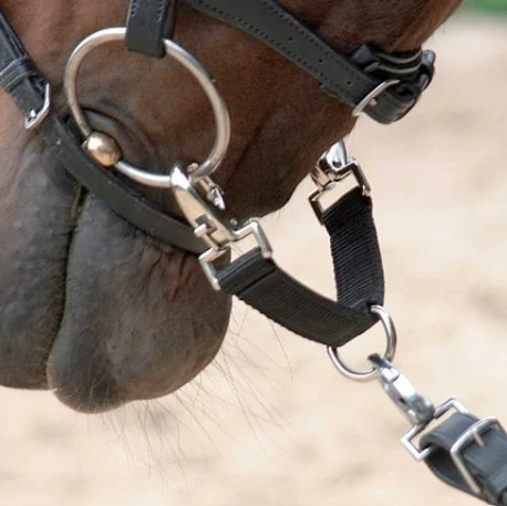 Lonžovací spojka s obrtlíkem Kerbl, černá