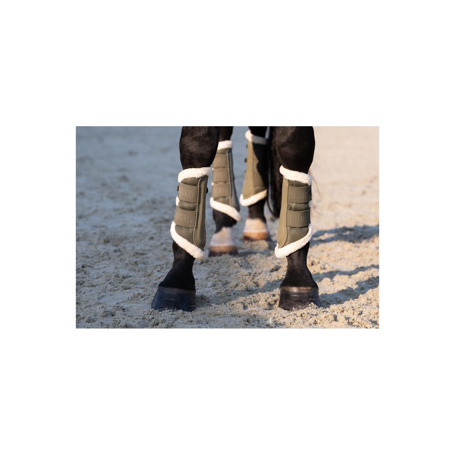 Kamaše Eskadron Sports Mesh Fauxfur S/S 25, olivové, Full