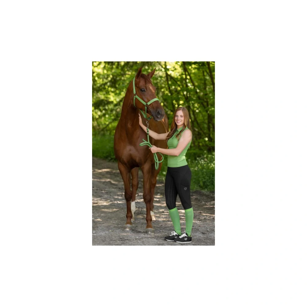 Jezdecké podkolenky Covalliero S/S 2025, zelené - vel. 37-39