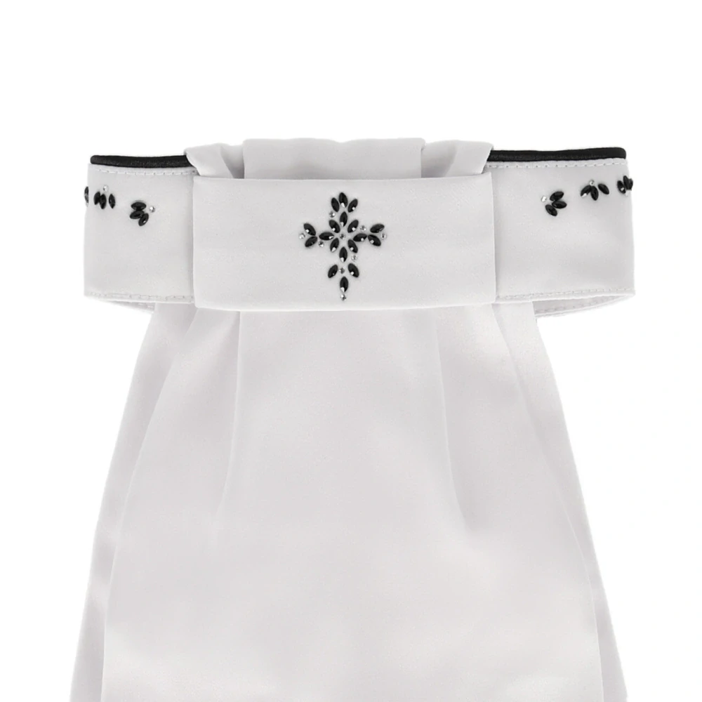 Jezdecký plastron QHP Novah, bílo-černý