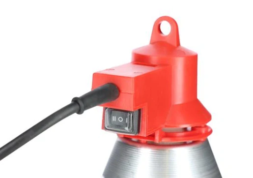 Lampa infra hliníková s přepínačem, kabel 2,5 m