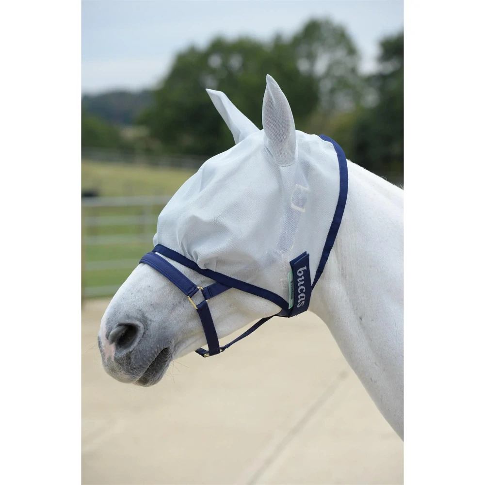 Maska pro koně Bucas Freedom, stříbrná