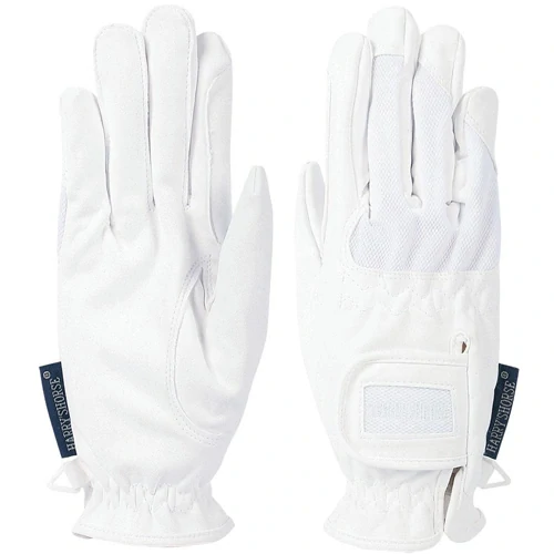 Strečové jezdecké rukavice Harrys Horse, bílé