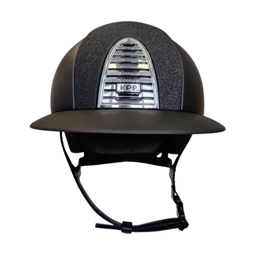 Jezdecká přilba KEP Cromo 2.0 Matt Star Polo, černá, M