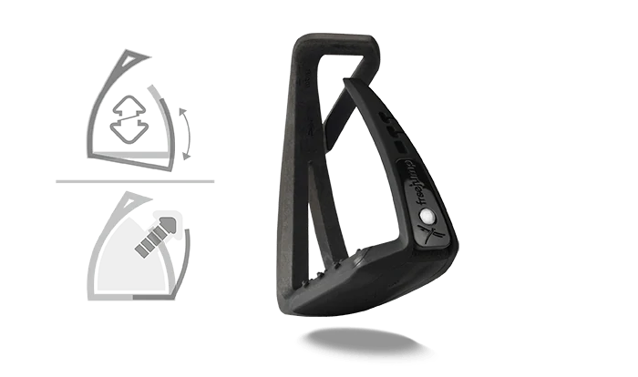 Bezpečnostní třmeny Freejump Soft Up Lite, černé