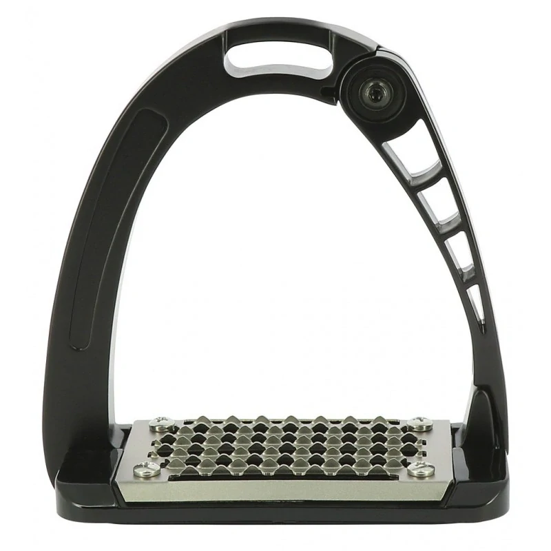 Bezpečnostní třmeny Ekkia Arena Aluplus - černé, 10,5 cm dětské