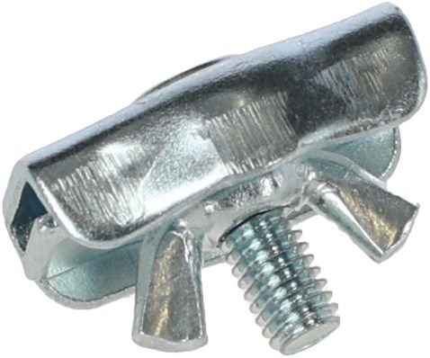 Spojka na lano pro elektrické ohradníky do 6 mm s křídlovou matkou, 10 ks