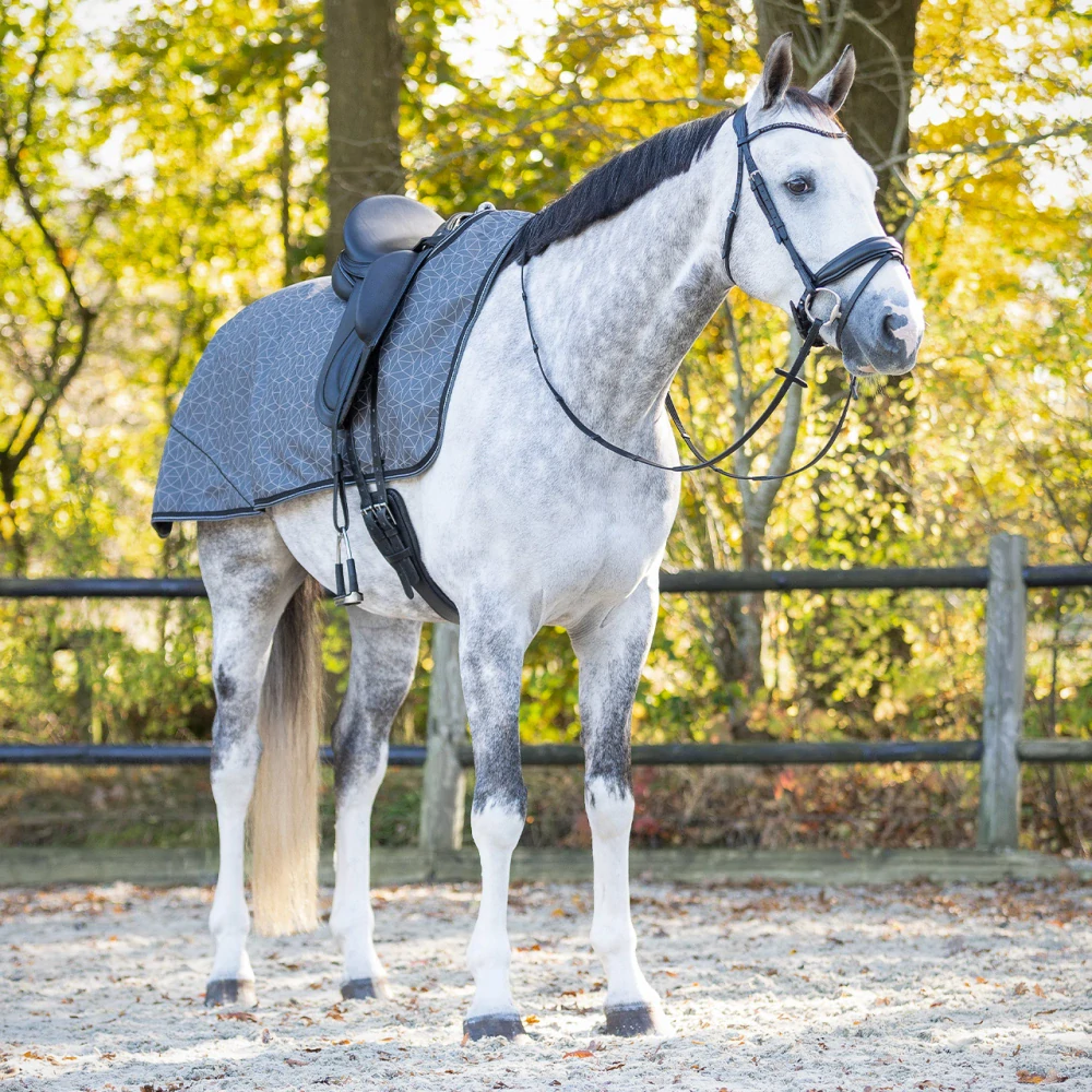 Bederní deka s fleecem QHP AW 25/26, 0g, reflexní šedá