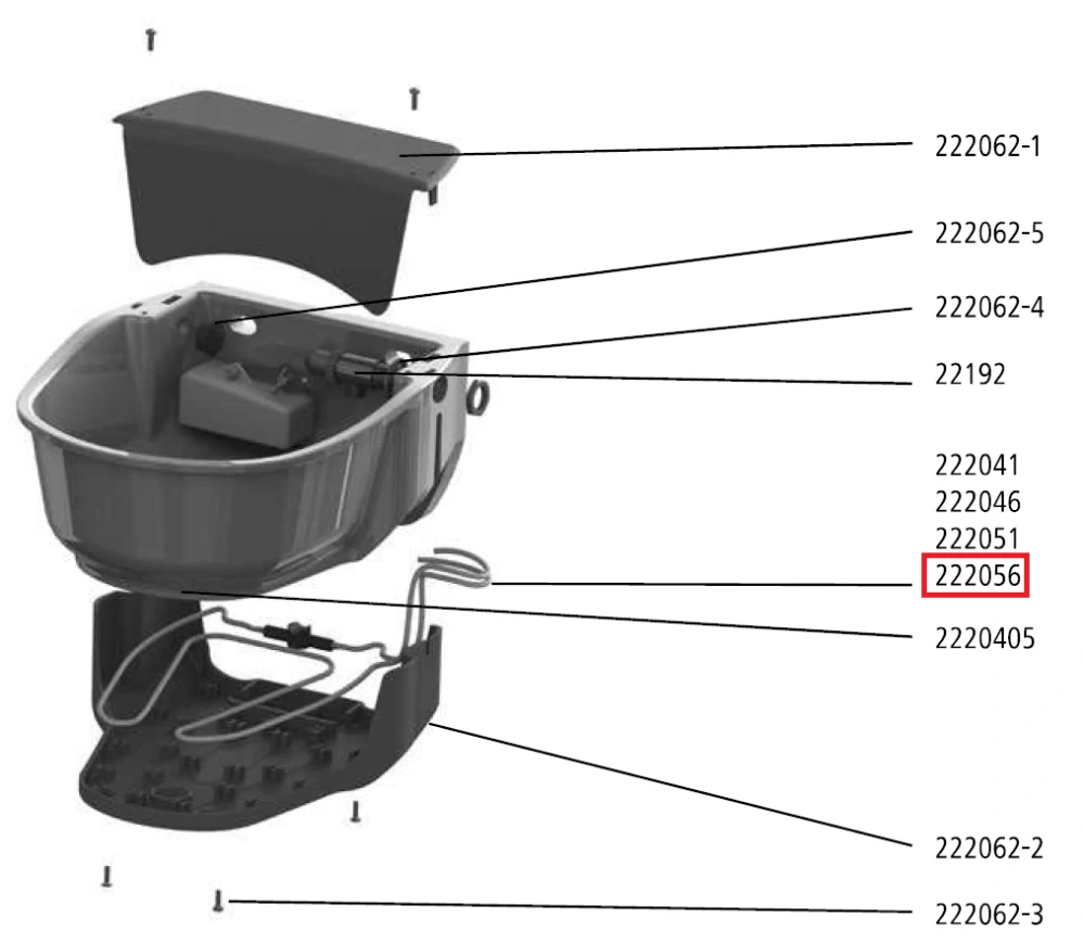 Vyhřívací kabel s termostatem pro napáječku SH 30 RBH, 24V