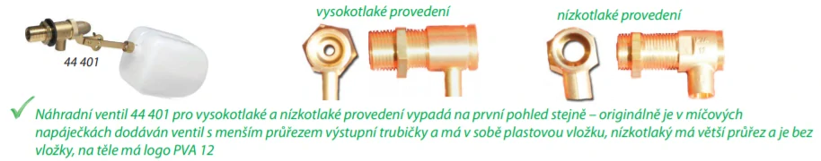 Plovákový ventil 1/2" pro míčové napáječky, žlaby, výklopné žlaby