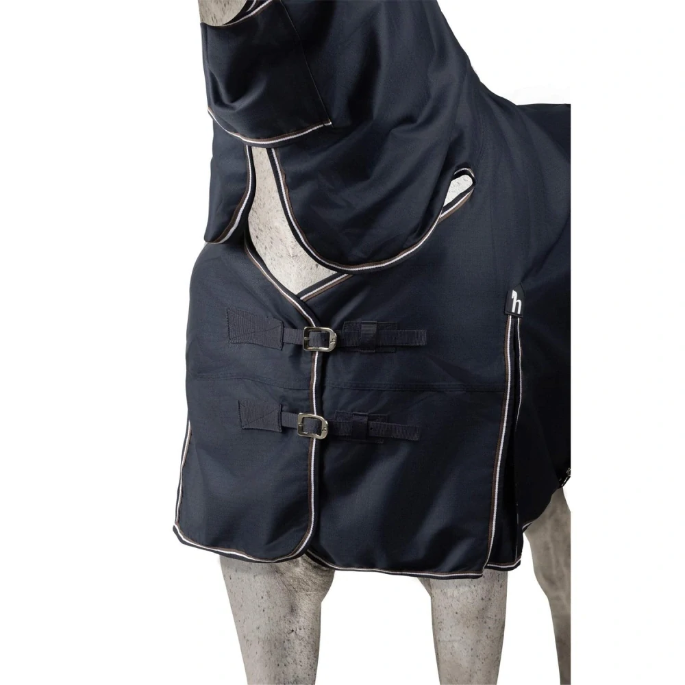 Nepromokavá deka s krkem Horze Glasgow AW 25/26, 200gr, modrá