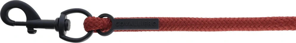 Vodítko Covalliero A/W 2025 cihlová, klasická karabina