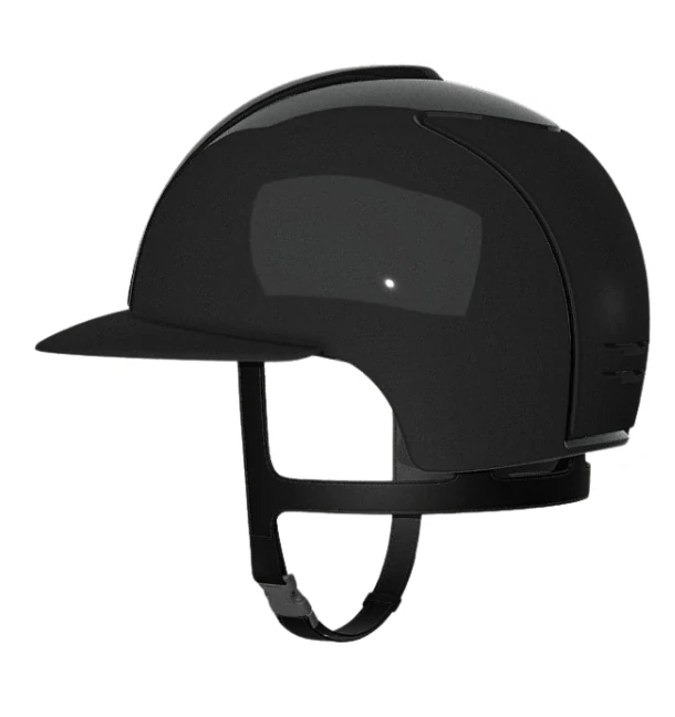 Jezdecká přilba KEP Cromo 2.0 Shine Nero Swarovski Polo, černá, M