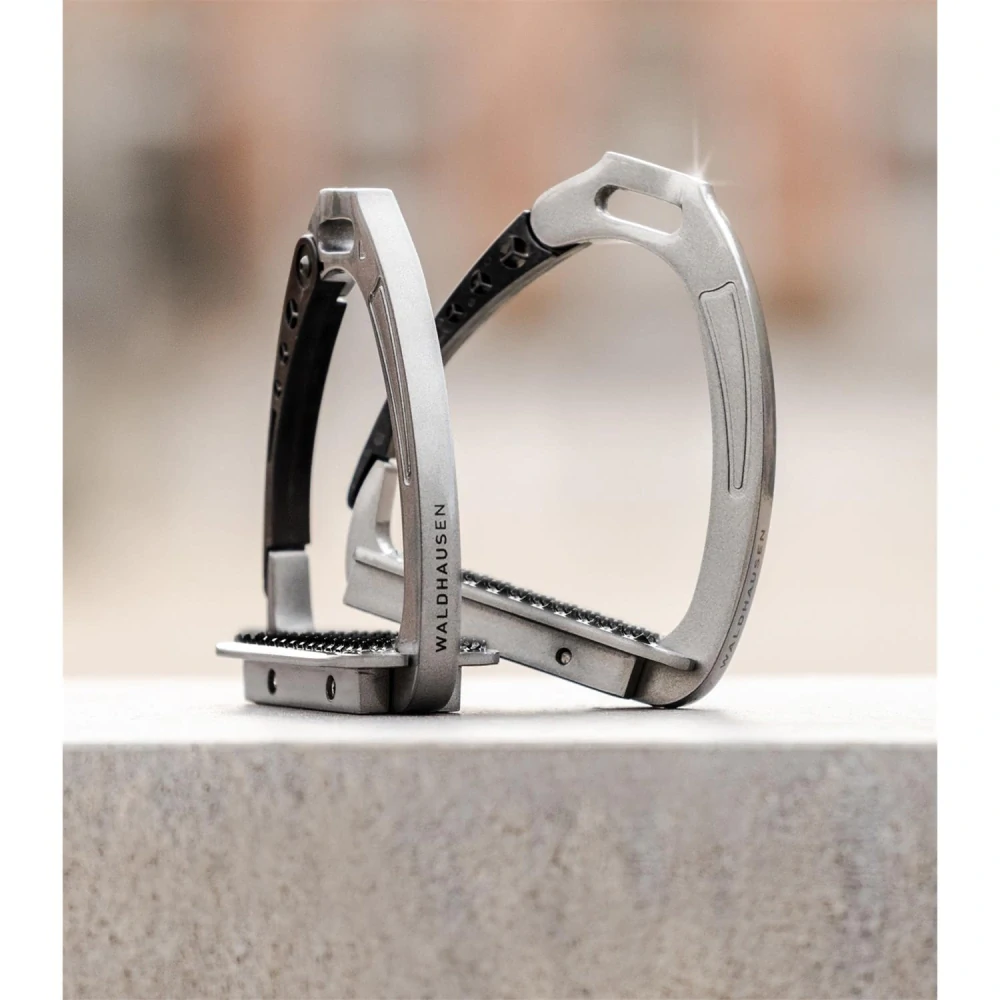 Bezpečnostní třmeny Waldhausen Pro, šedé, 11 cm