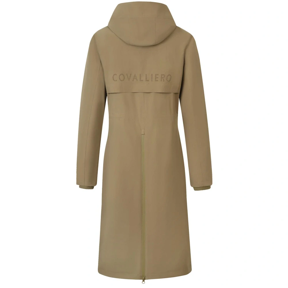 Dámský kabát/pláštěnka Covalliero, SS 26, walnut