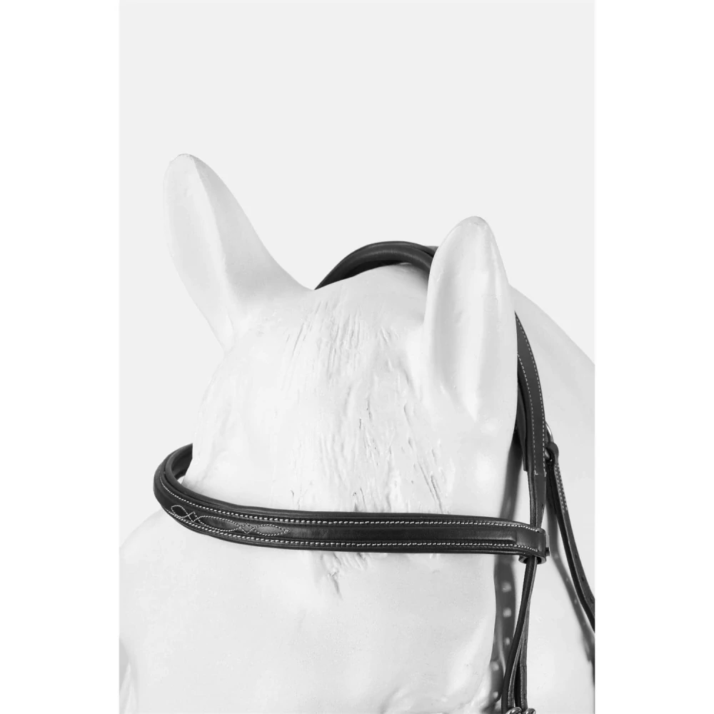 Kožená uzdečka Horze Deauville, SS 26, černá