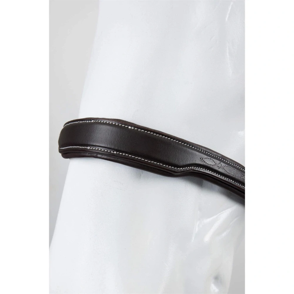 Kožená uzdečka Horze Deauville, SS 26, hnědá