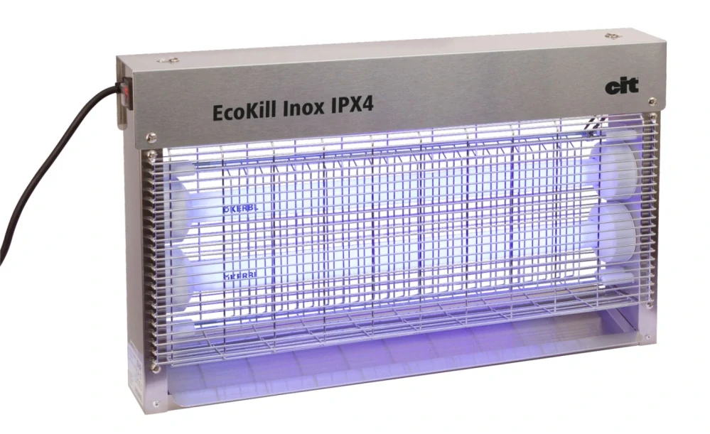Lapač hmyzu EcoKill nerez IPX4, 2x15W