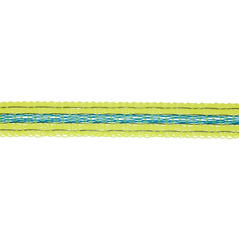 Polyetylenová páska pro elektrické ohradníky TopLine Plus 12 mm, neon. žlutozelená-modrá 200 m