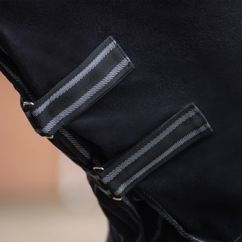 Odpocovací deka s krkem QHP Terry-Dry, černá