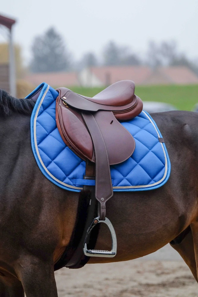 Podsedlová dečka EQUITHEME Classic, modrá