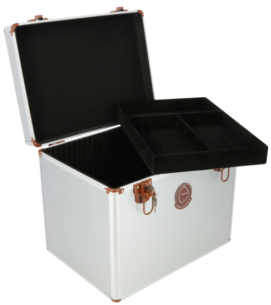 Box na čištění EQUITHÈME Je t'aime, stříbrný