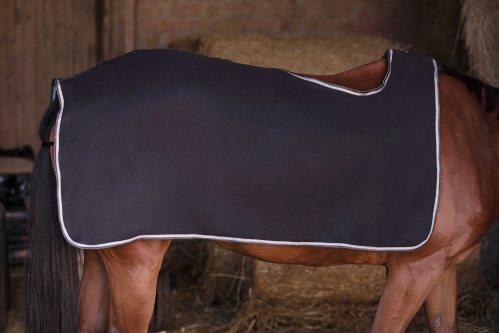 Fleece bederní deka Riding World, černá