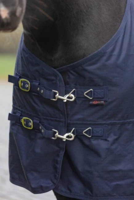 Výběhová deka pro koně RugBe HighNeck tmavě modrá