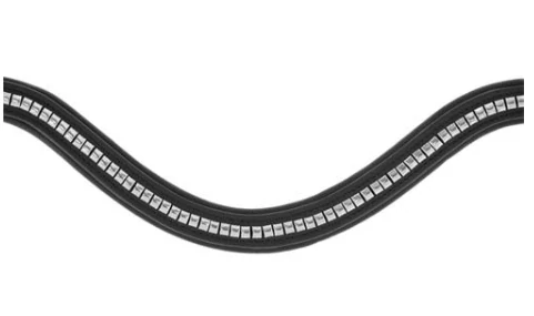 Kožená uzdečka Covalliero Clincher, černá