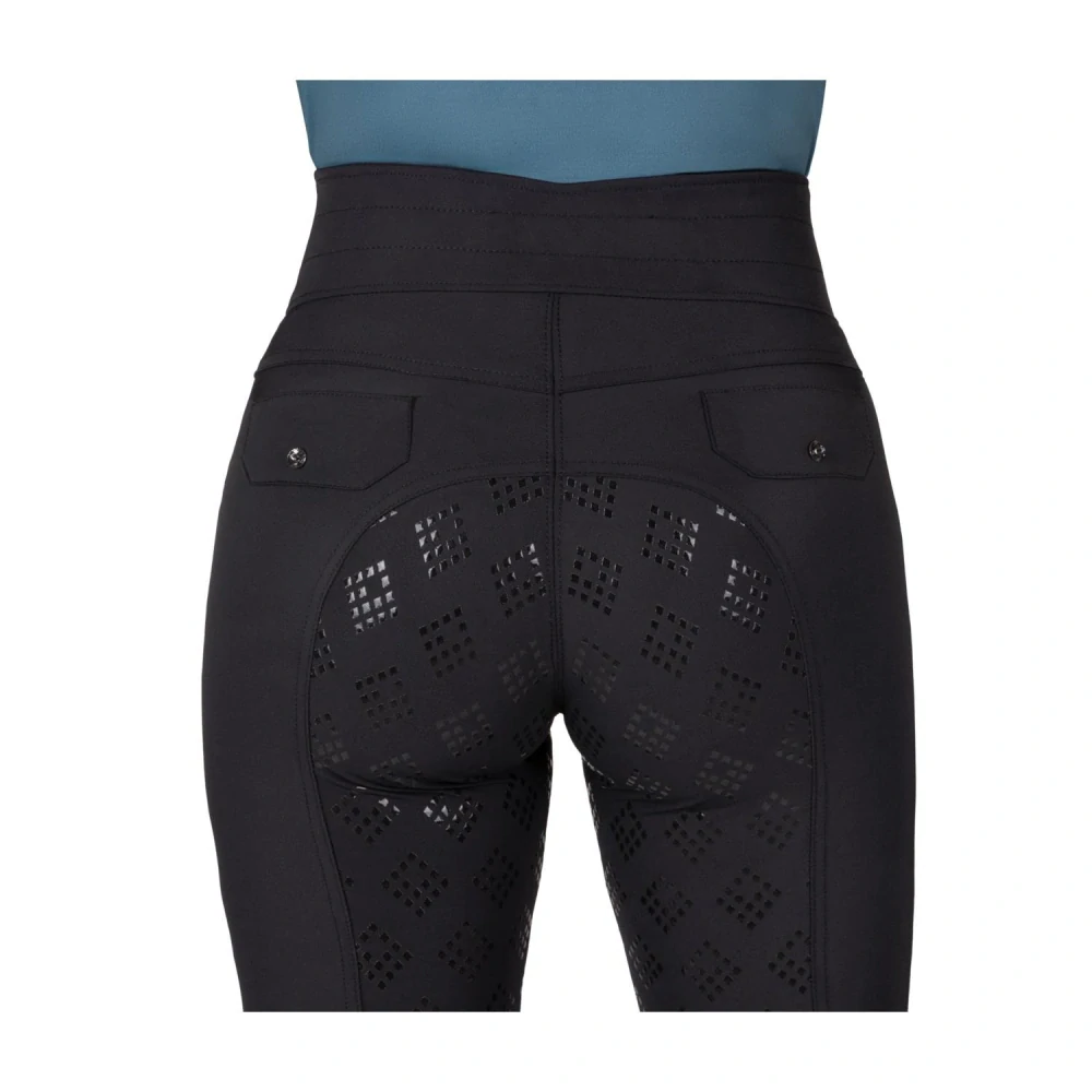 Dámské rajtky QHP Micah S/S 2025, černé