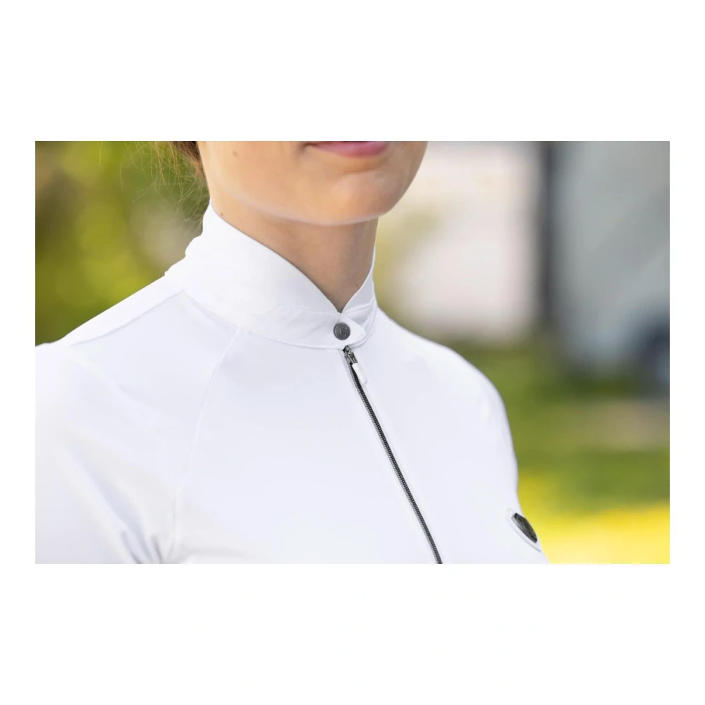 Dámské závodní triko Covalliero S/S 2025, bílé