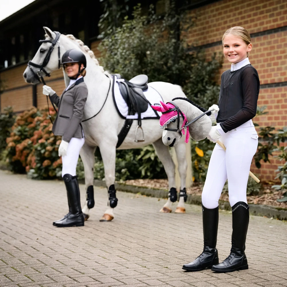 Koník plyšový Hobby Horse QHP, šedý