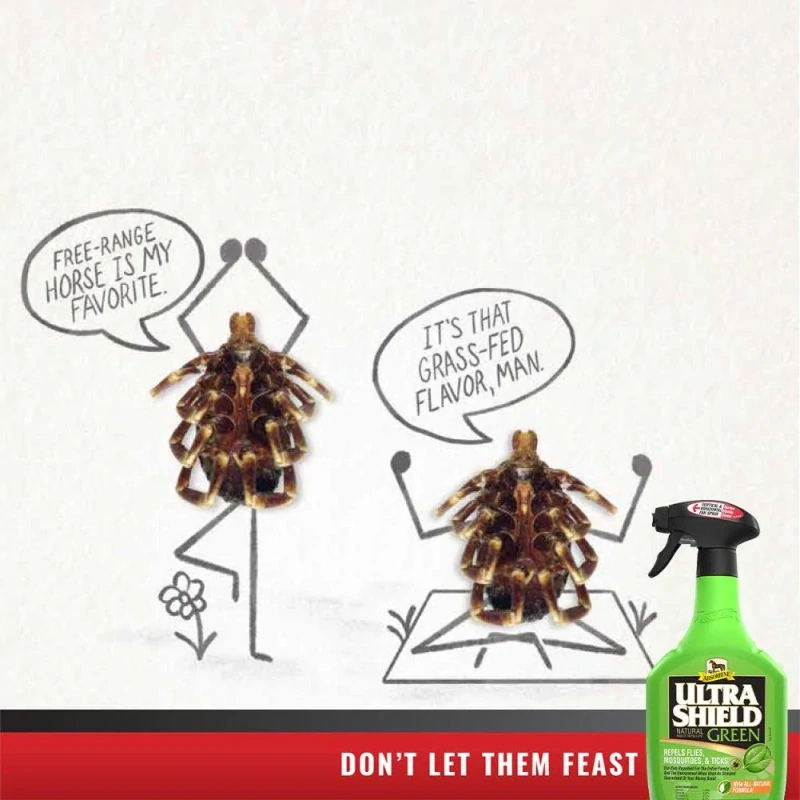 Absorbine UltraShield GREEN – přírodní koňský deodorant s esenciálními oleji (Lahev s rozprašovačem, 946 ml)