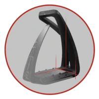 Bezpečnostní třmeny Freejump Soft Up Lite, černé