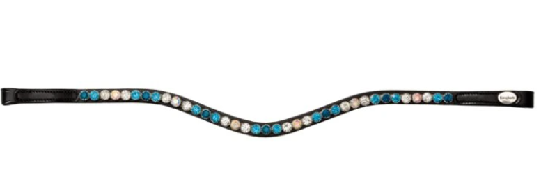 Čelenka na uzdečku Seasons dreams tyrkys Kavalkade, cob