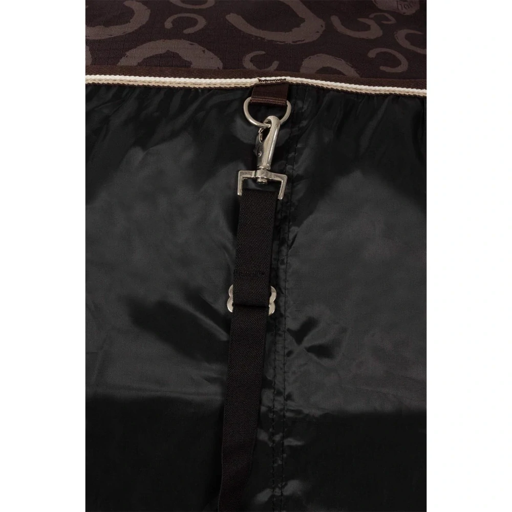 Nepromokavá deka Horze Glasgow AW 25/26, 0 gr, hnědá s podkovami