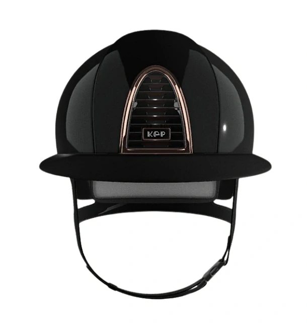 Jezdecká přilba KEP Cromo 2.0 Shine Nero Swarovski Polo, černá, M