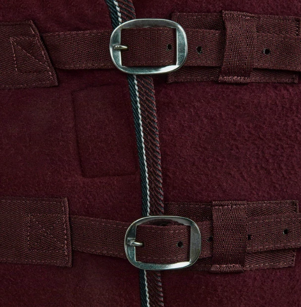 Odpocovací deka Horze Kiel, vínová