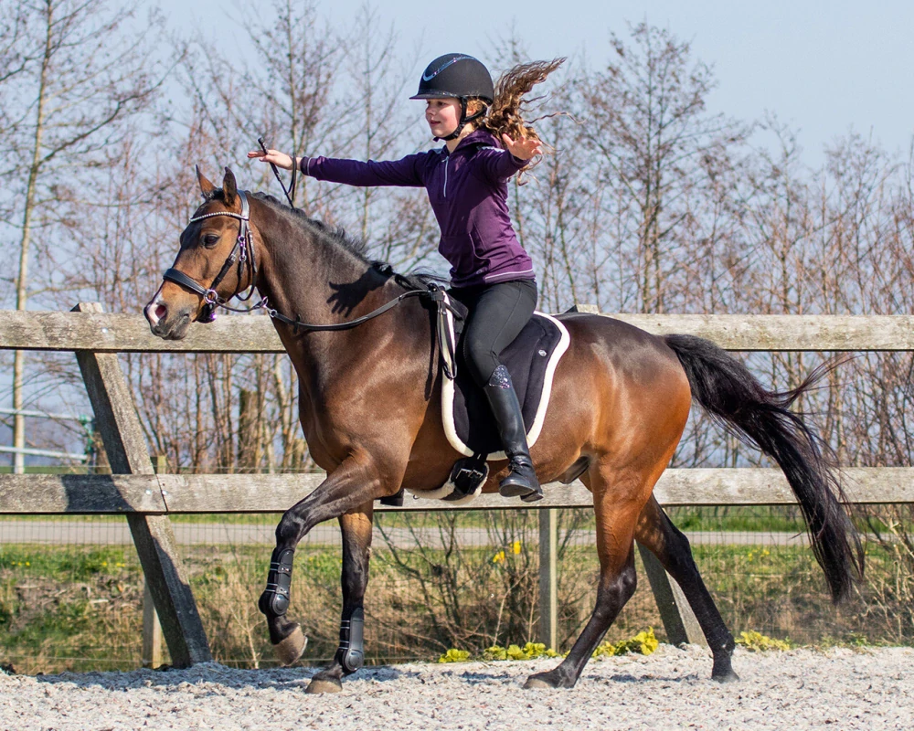 Jezdecký pad QHP, měkký, černý