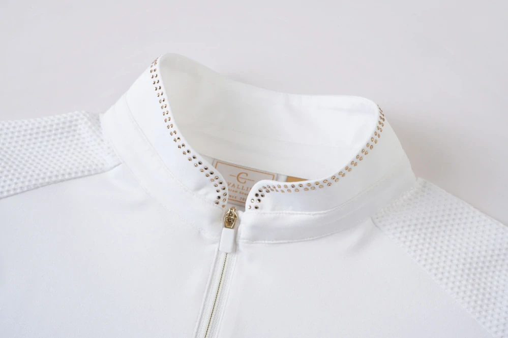 Dámské závodní triko Covalliero, SS 26, bílé