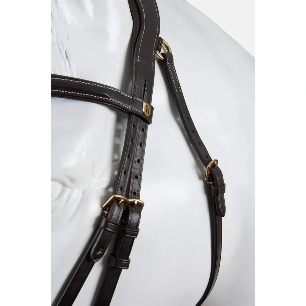 Kožená uzdečka Horze Deauville, SS 26, hnědá