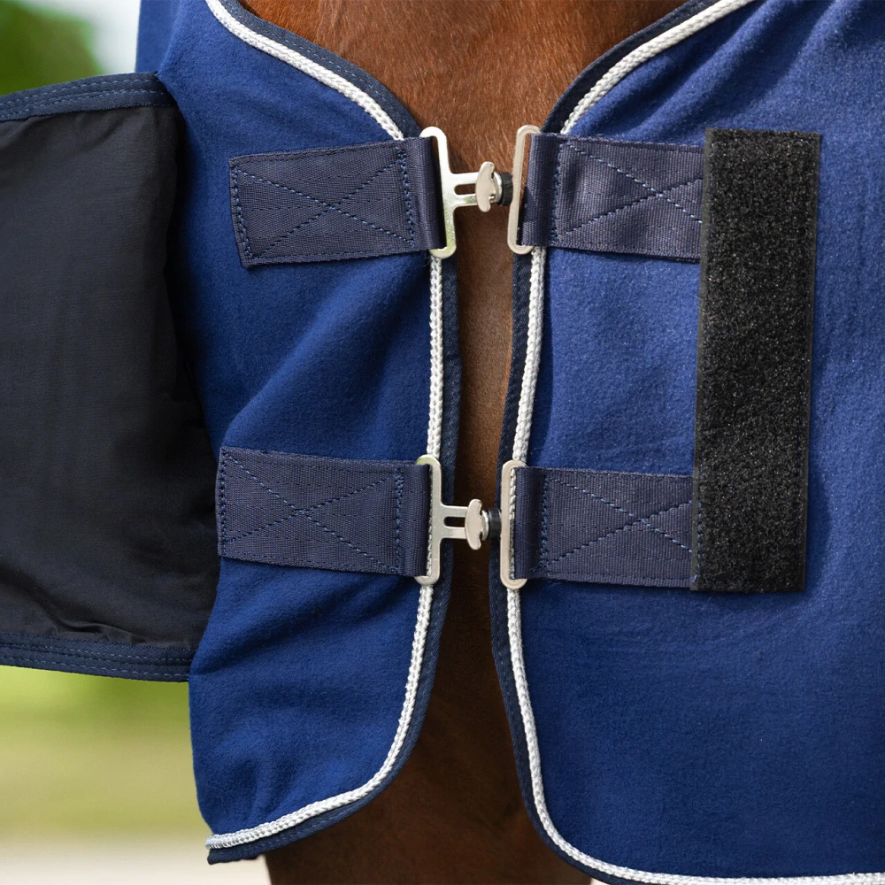 Odpocovací deka QHP Ornament, modrá