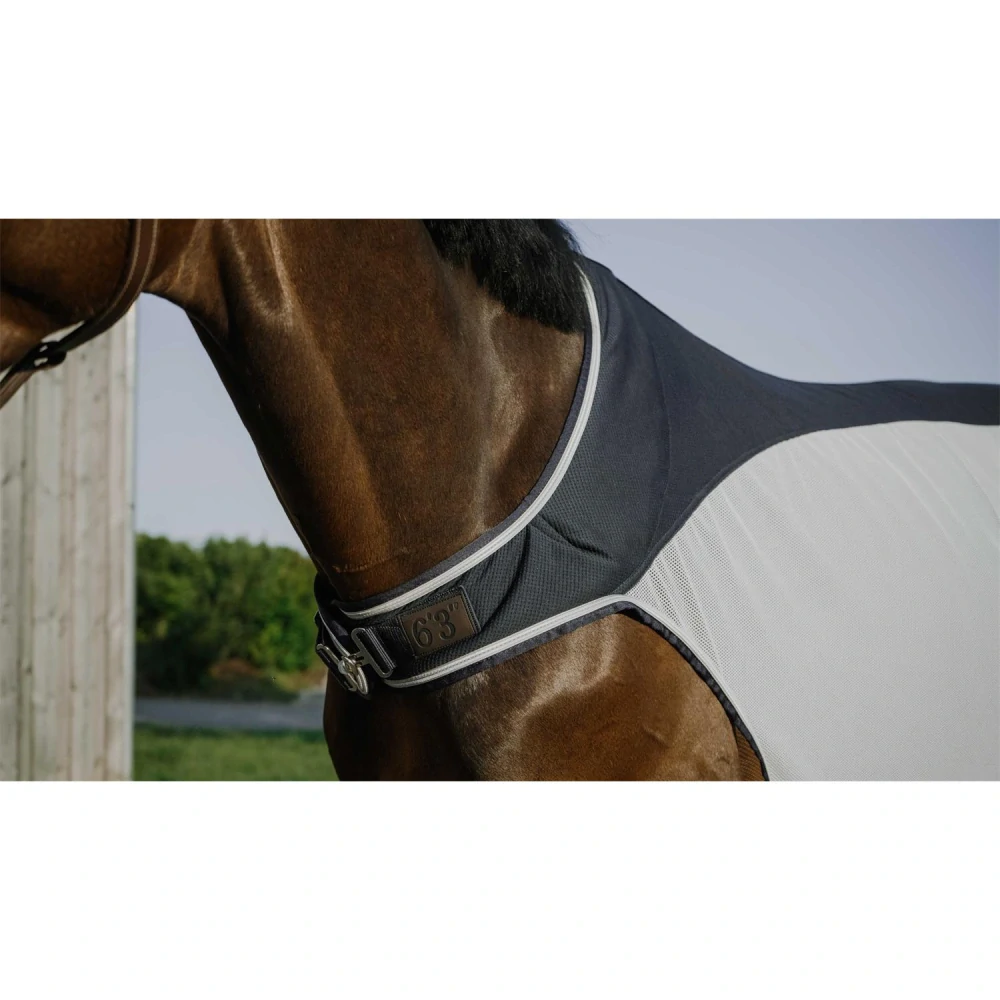 Síťovaná deka Equitheme Walker, SS 26, modro-bílá (do kolotoče)