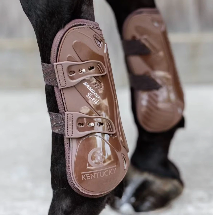 Přední chrániče Kentucky Bamboo Elastic, hnědé