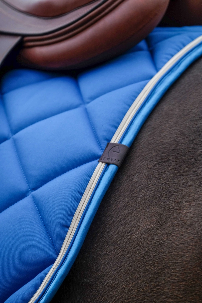 Podsedlová dečka EQUITHEME Classic, modrá